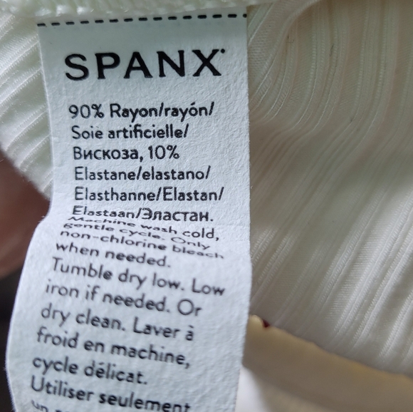 SPANX NWT Ribbed One Shoulder Top I White I M Stretch Asymmetrical - Picture 5 of 7